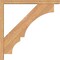 Ekena Millwork Balboa Block Smooth Bracket w/ Offset Brace, Western Red Cedar, 3 1/2"W x 26"D x 26"H BKT0402X26X26BOA05SWR - alternate 2